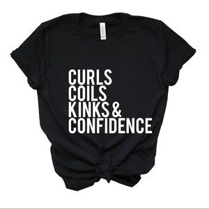 Cute hairstylist womens tee- NEW made to order- black tee shirt sleeve